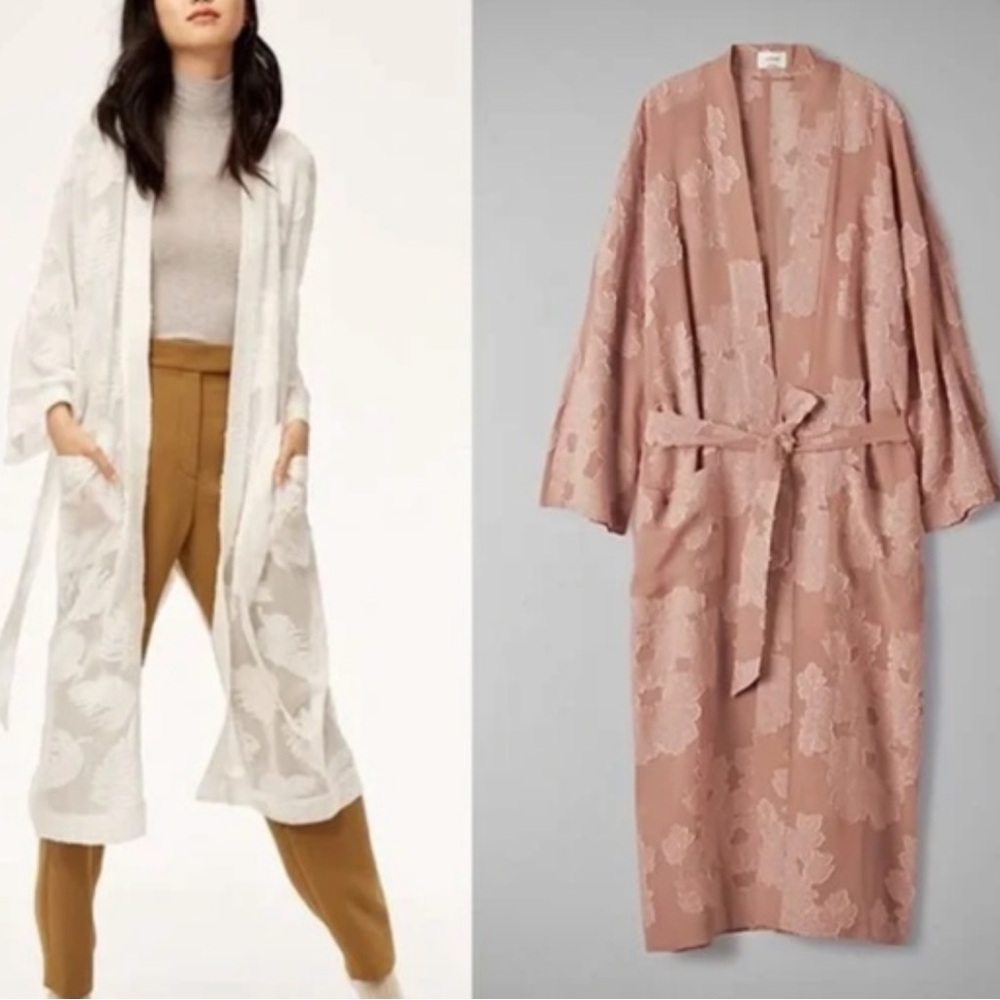 Aritzia Wilfred Durante Jacket Robe in Rose Quartz Pink - Size XXS - Picture 5 of 5
